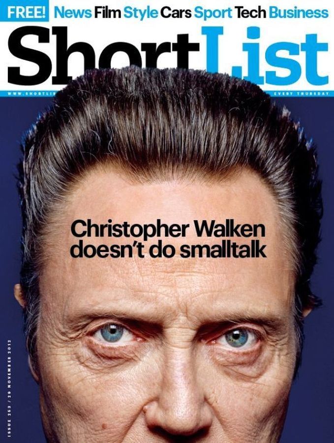 SHORTLIST magazine side cover Issue 253 29 November 2012