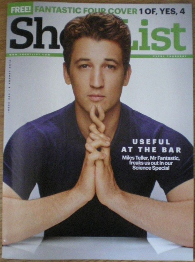 SHORTLIST magazine side cover 5 August 2015