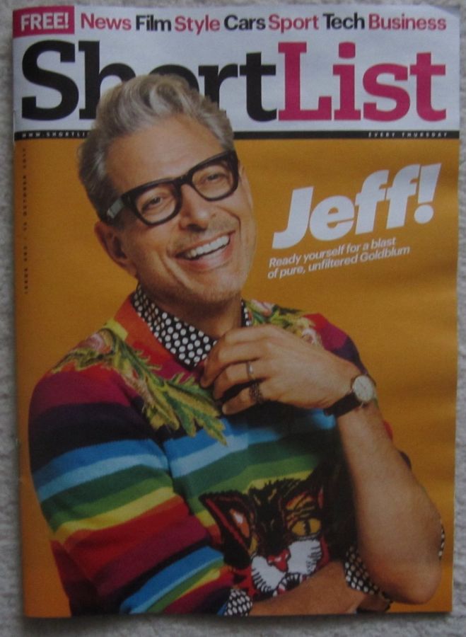SHORTLIST magazine side cover 12 October 2017