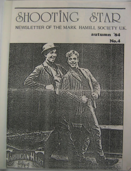 SHOOTING STAR (UK) magazine side cover Issue 4 Autumn 1984