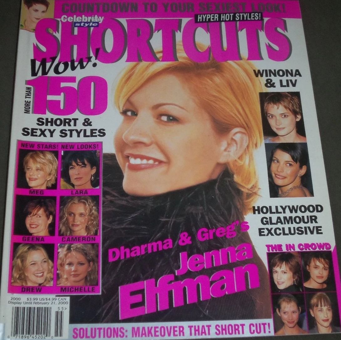 CELEBRITY STYLE SHORT CUTS magazine side cover  February 2000