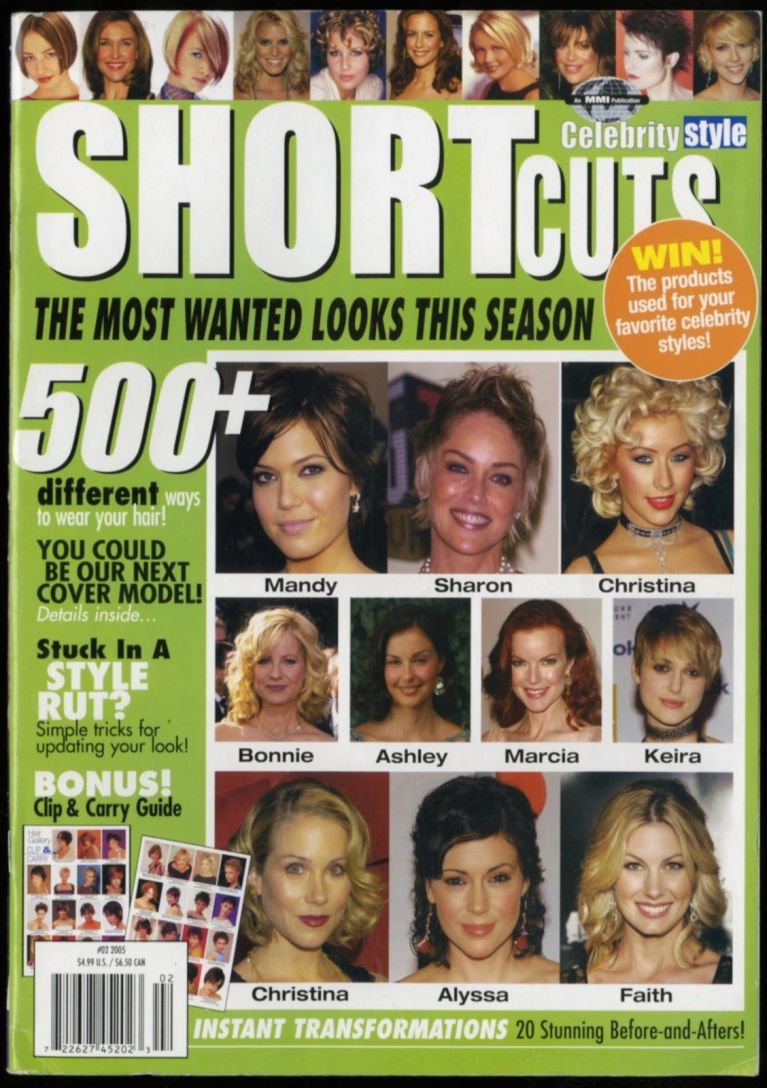 CELEBRITY STYLE SHORT CUTS magazine side cover Issue 2   2005