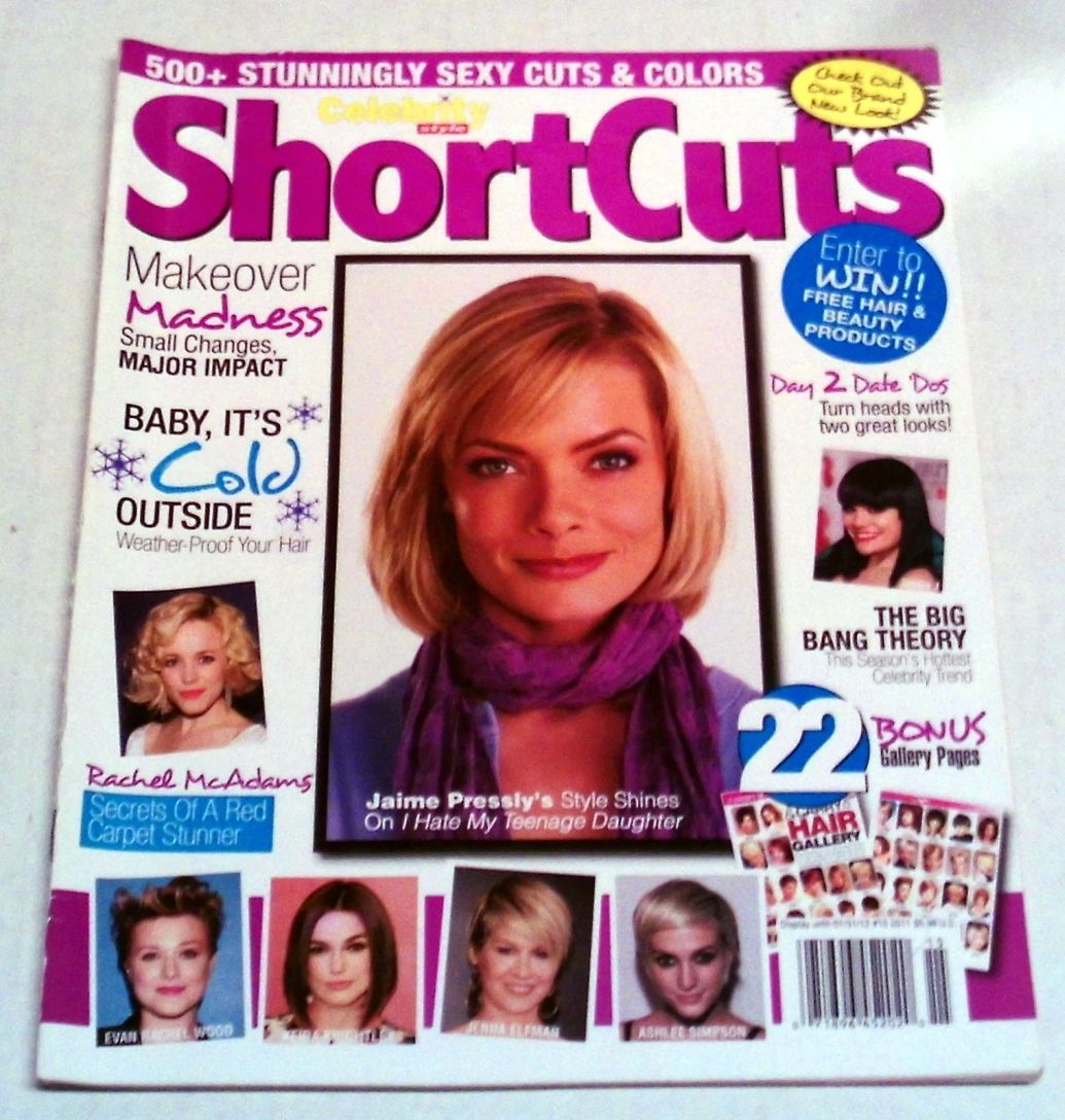 CELEBRITY STYLE SHORT CUTS magazine side cover Issue 15   2011