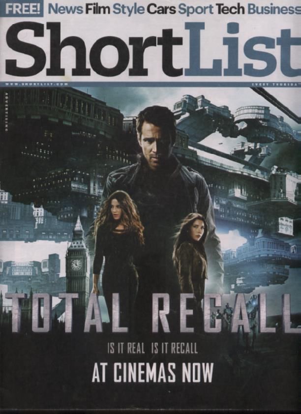 SHORTLIST magazine side cover Issue 142 26 August 2010