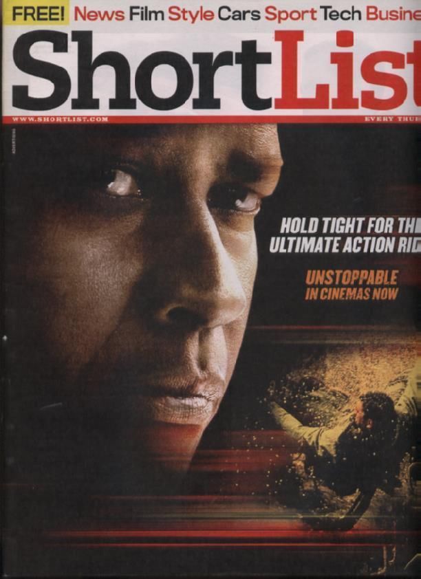 SHORTLIST magazine side cover Issue 153 25 November 2010