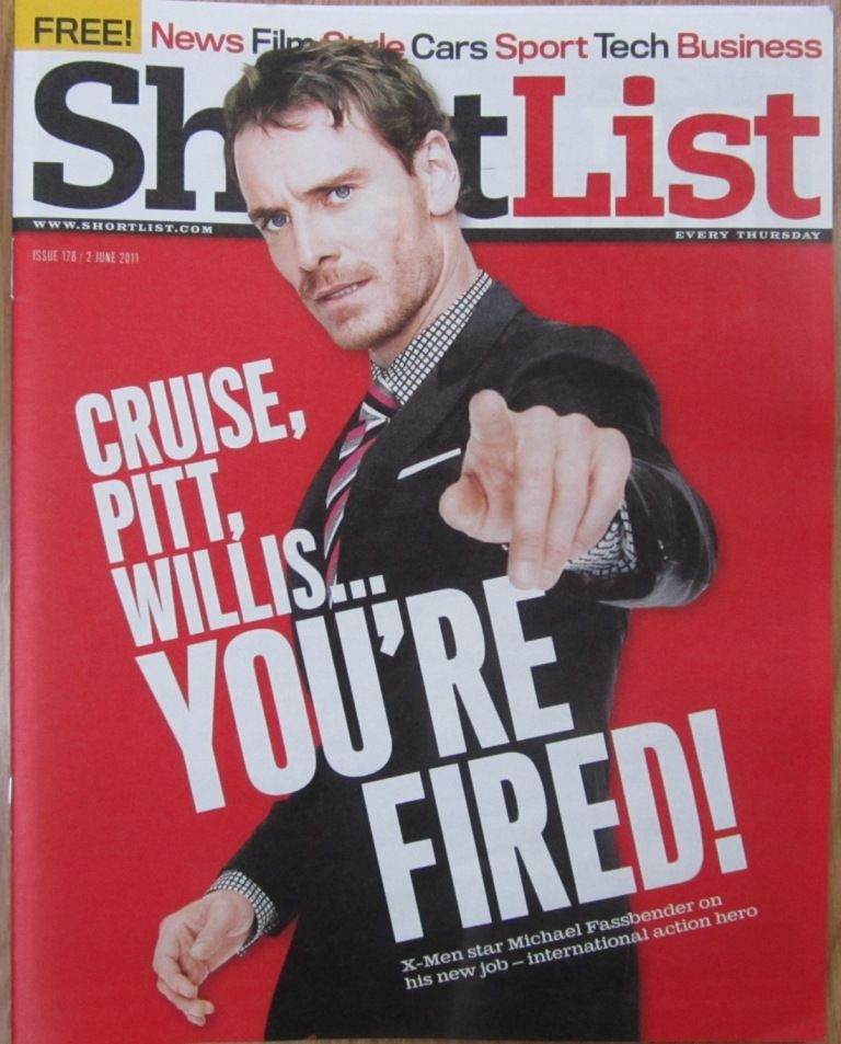 SHORTLIST magazine side cover Issue 178 2 June 2011