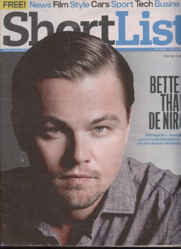 SHORTLIST magazine side cover Issue 184 14 July 2011