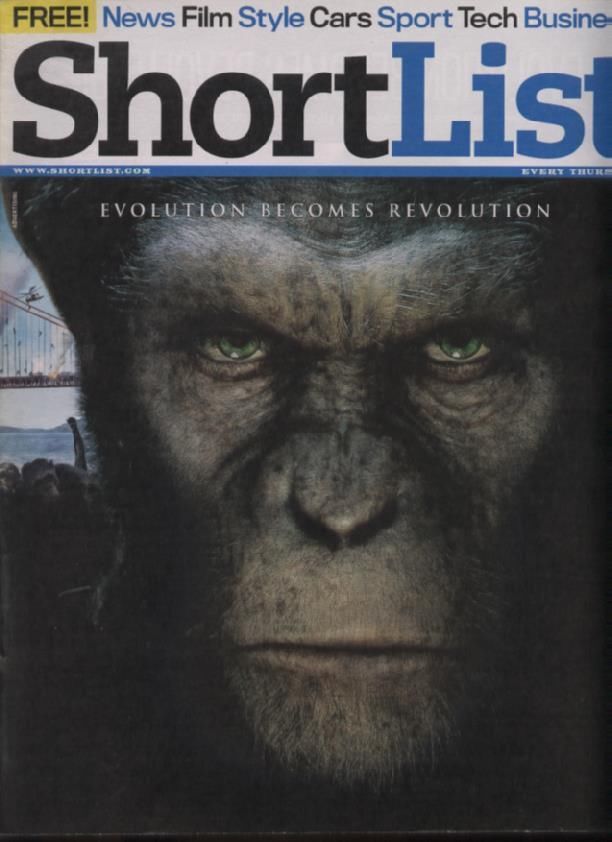 SHORTLIST magazine side cover Issue 188 11 August 2011