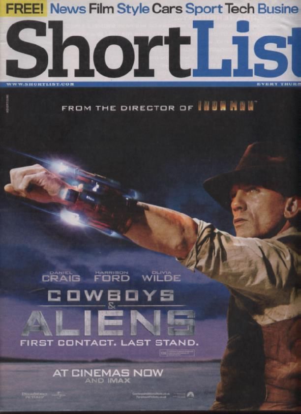 SHORTLIST magazine side cover Issue 189 18 August 2011