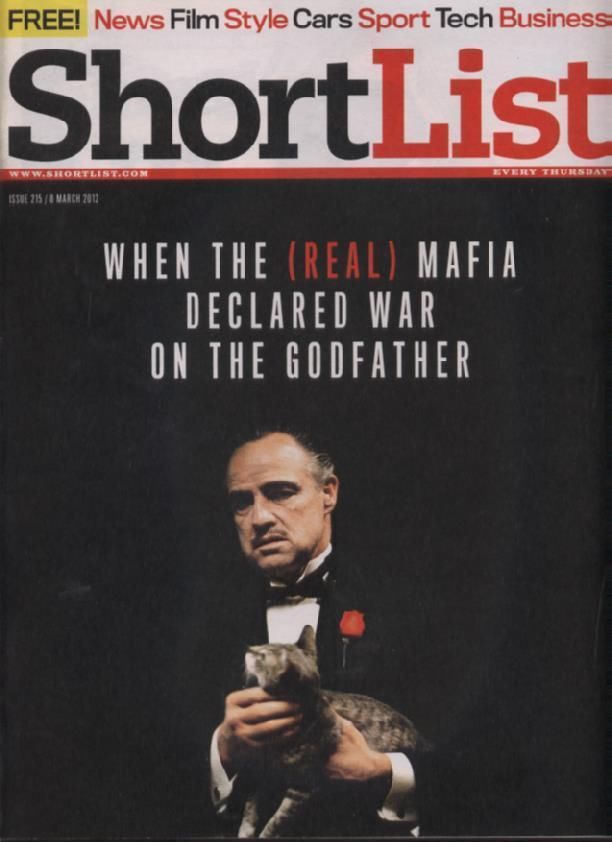 SHORTLIST magazine side cover Issue 215 8 March 2012