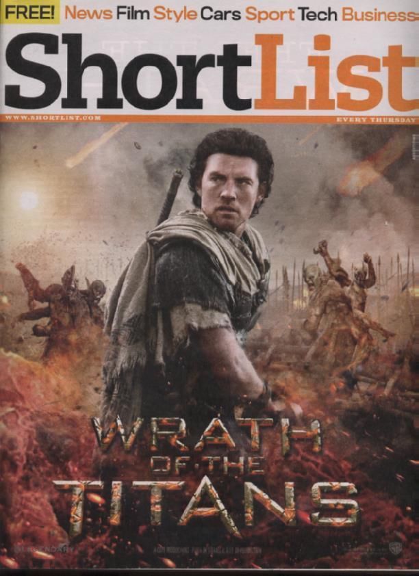SHORTLIST magazine side cover Issue 217 22 March 2012