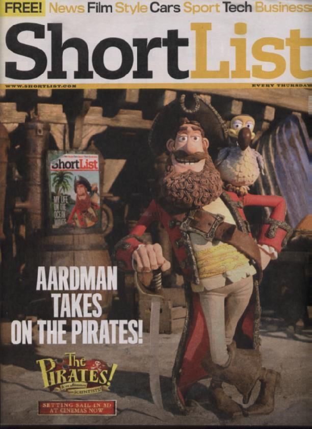 SHORTLIST magazine side cover Issue 218 29 March 2012