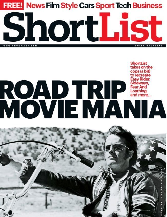 SHORTLIST magazine side cover Issue 247 18 October 2012