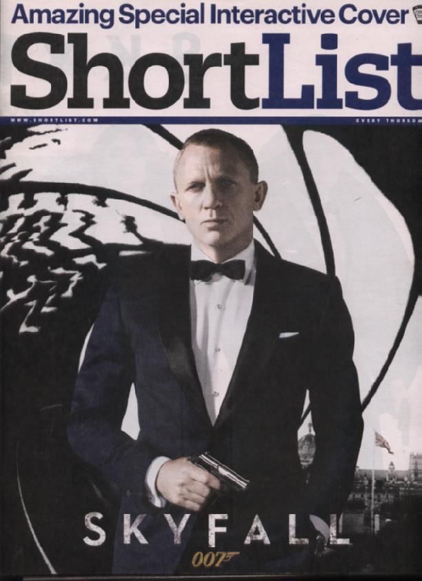 SHORTLIST magazine side cover Issue 248 25 October 2012