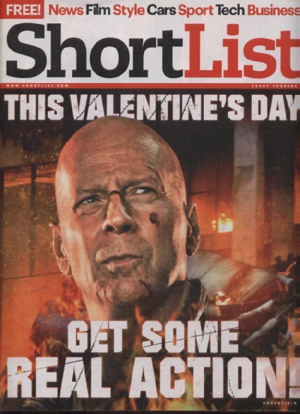 SHORTLIST magazine side cover Issue 261 14 February 2013