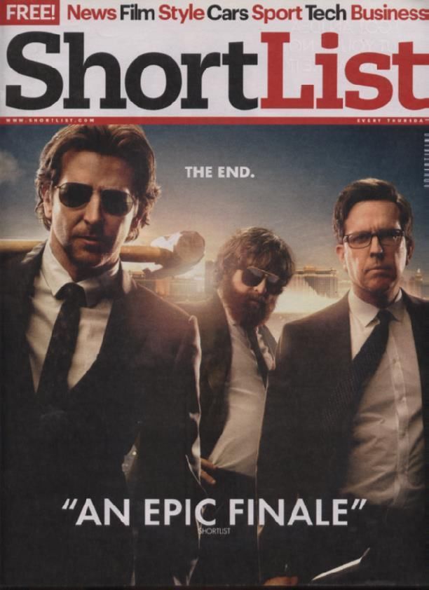 SHORTLIST magazine side cover Issue 275 23 May 2013