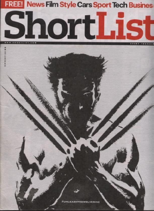 SHORTLIST magazine side cover Issue 284 25 July 2013