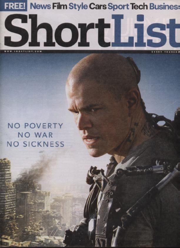 SHORTLIST magazine side cover Issue 288 22 August 2013