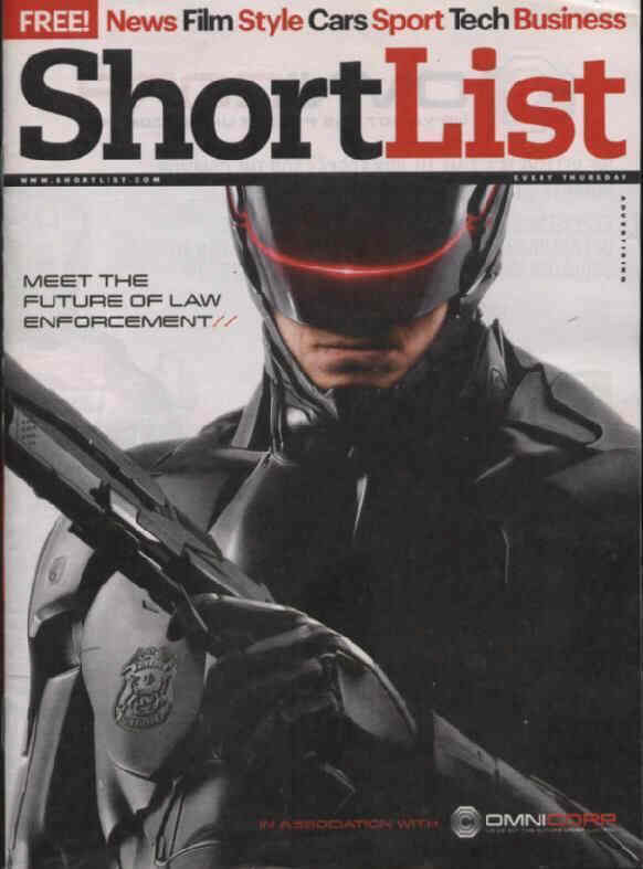 SHORTLIST magazine side cover Issue 309 6 February 2014