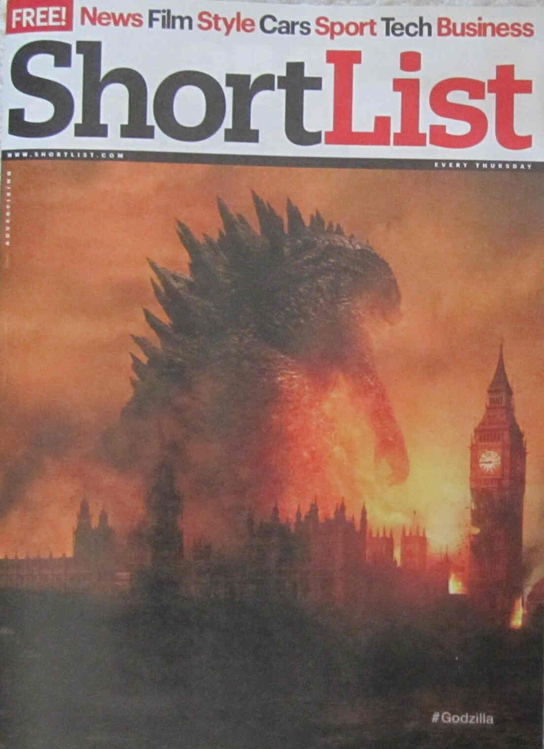SHORTLIST magazine side cover Issue 323 15 May 2014