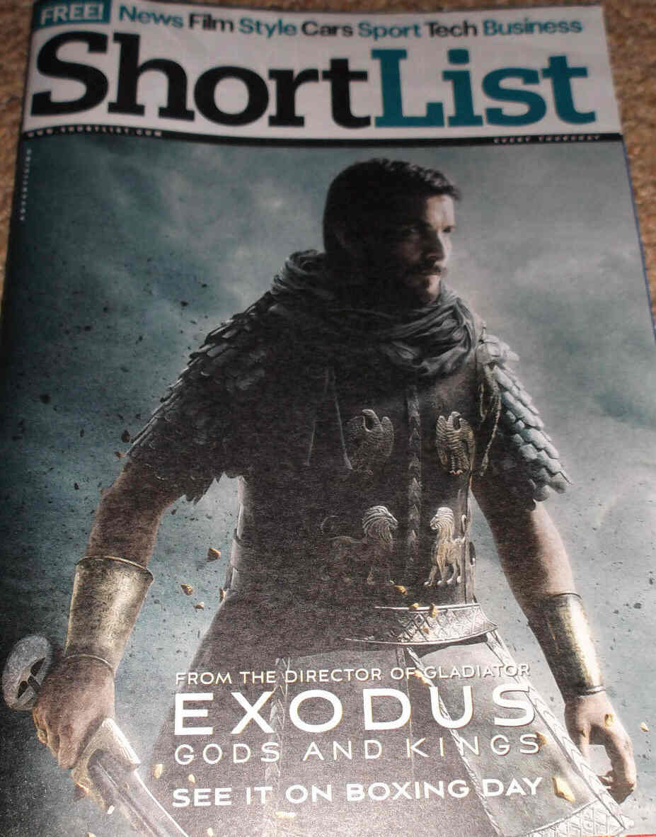 SHORTLIST magazine side cover Issue 354 18 December 2014