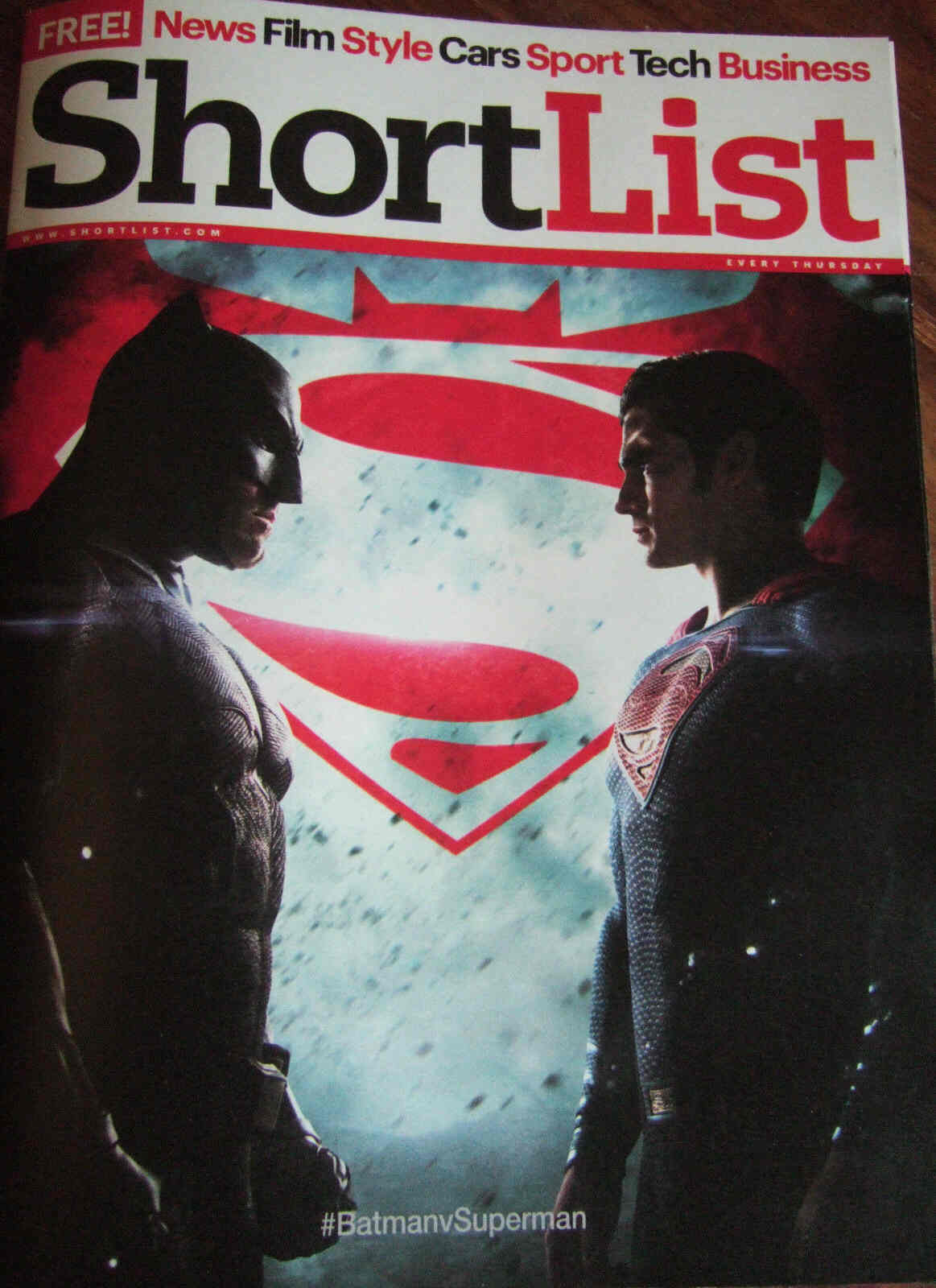 SHORTLIST magazine side cover Issue 414 24 March 2016