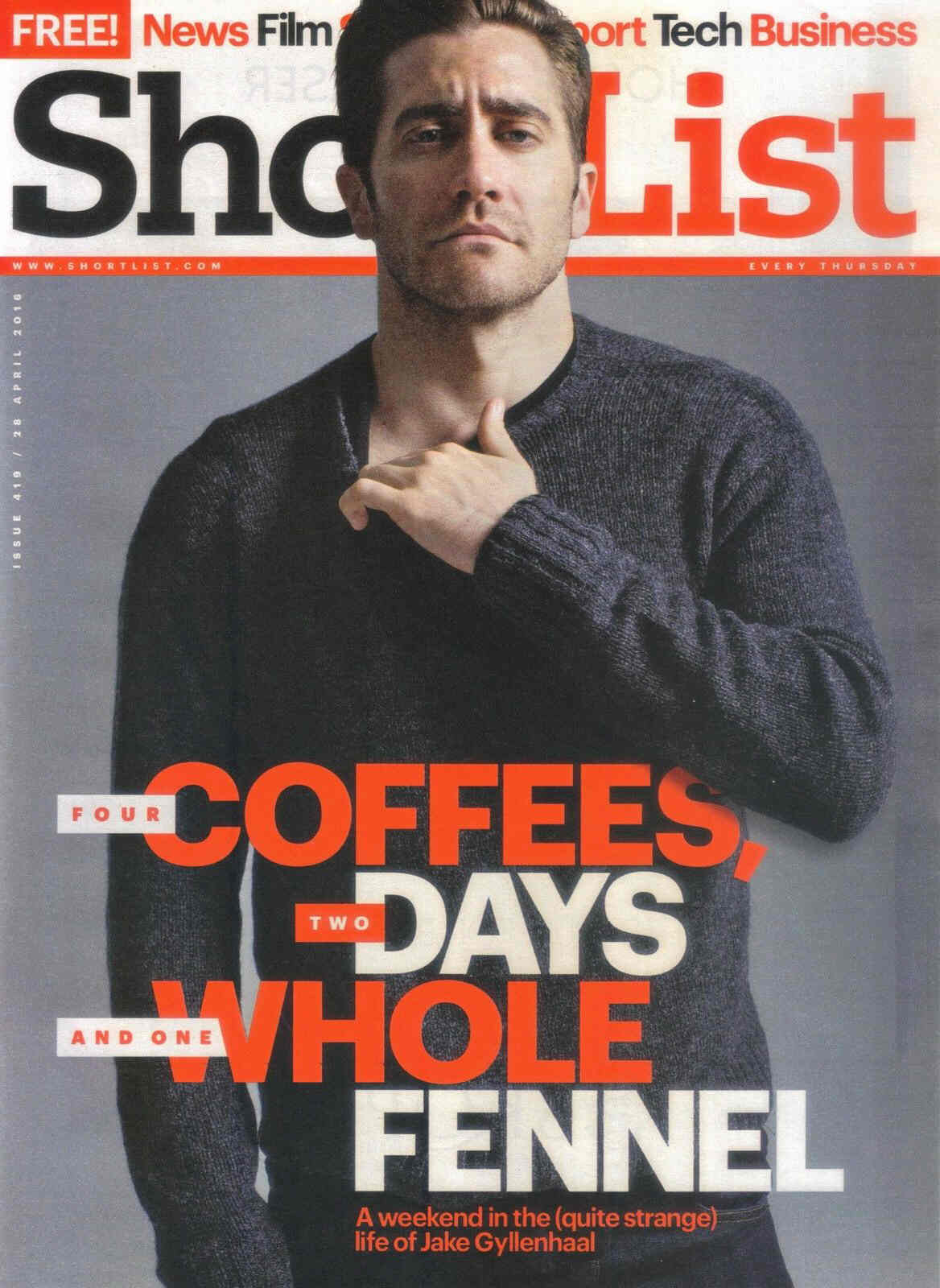SHORTLIST magazine side cover Issue 419 28 April 2016