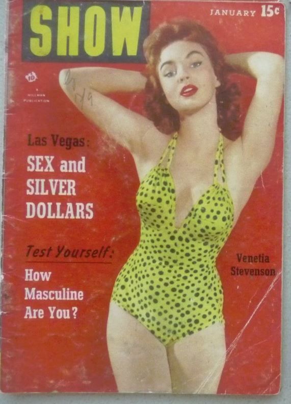 SHOW (50s) magazine side cover January 1955
