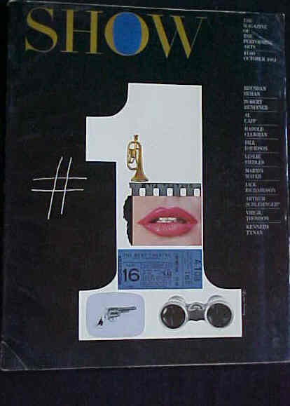 SHOW (60s-70s) magazine side cover Issue 1 October 1961