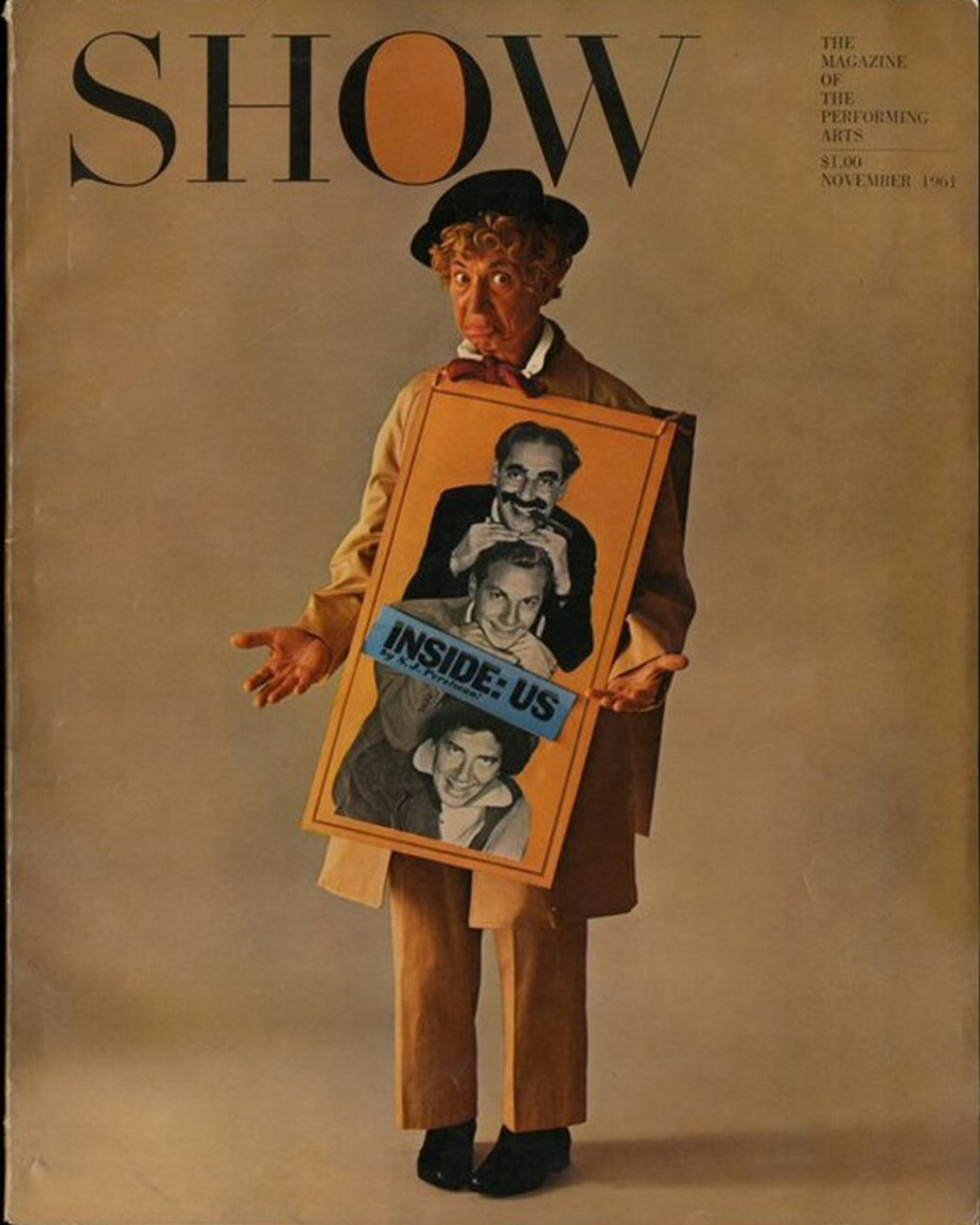 SHOW (60s-70s) magazine side cover Issue 2 November 1961