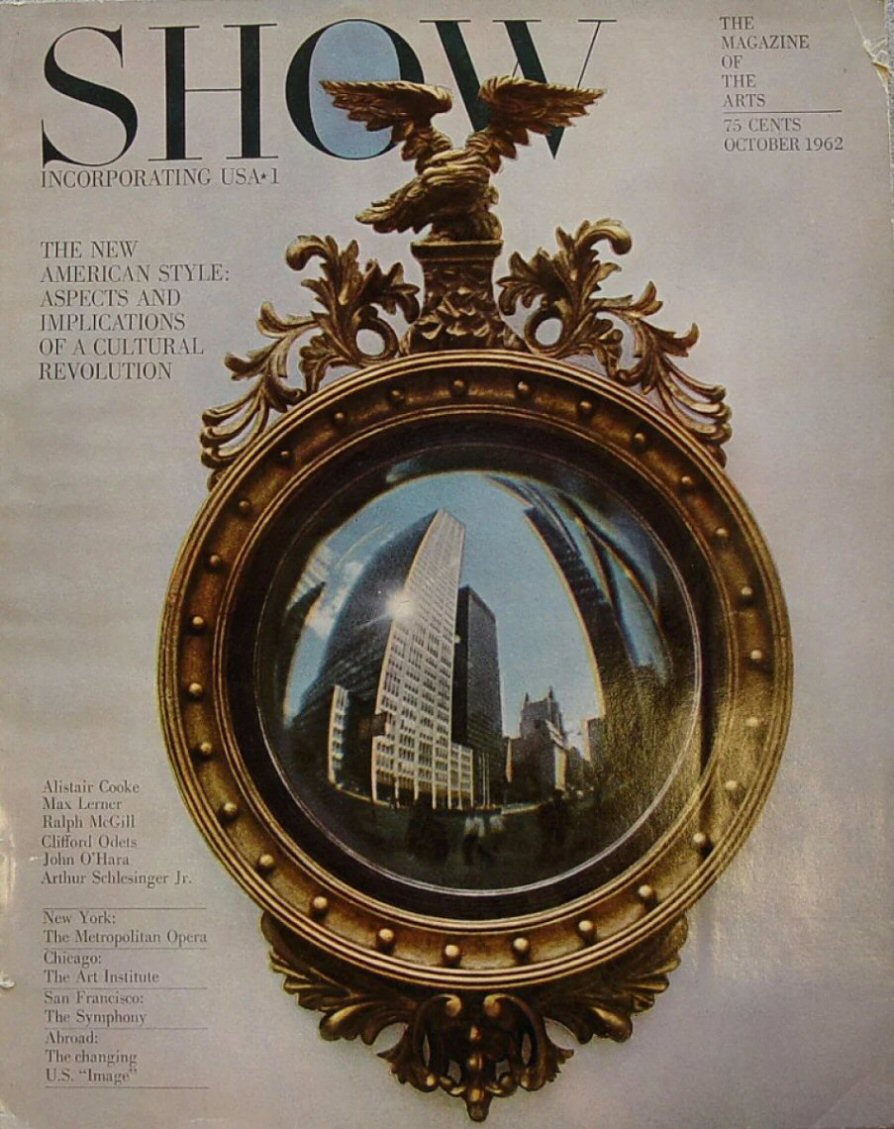 SHOW (60s-70s) magazine side cover October 1962