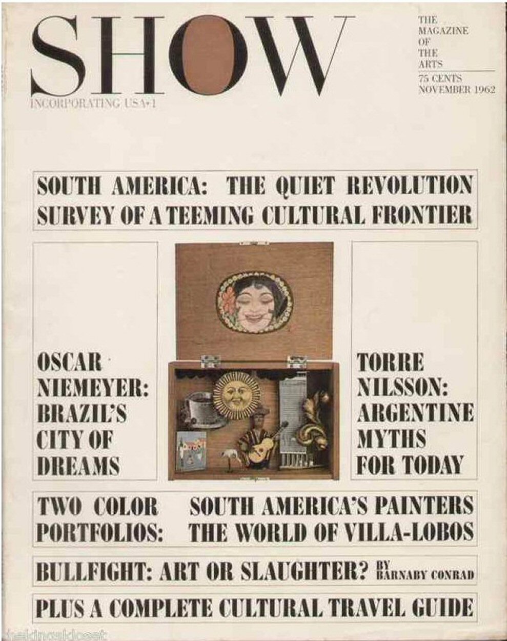 SHOW (60s-70s) magazine side cover November 1962
