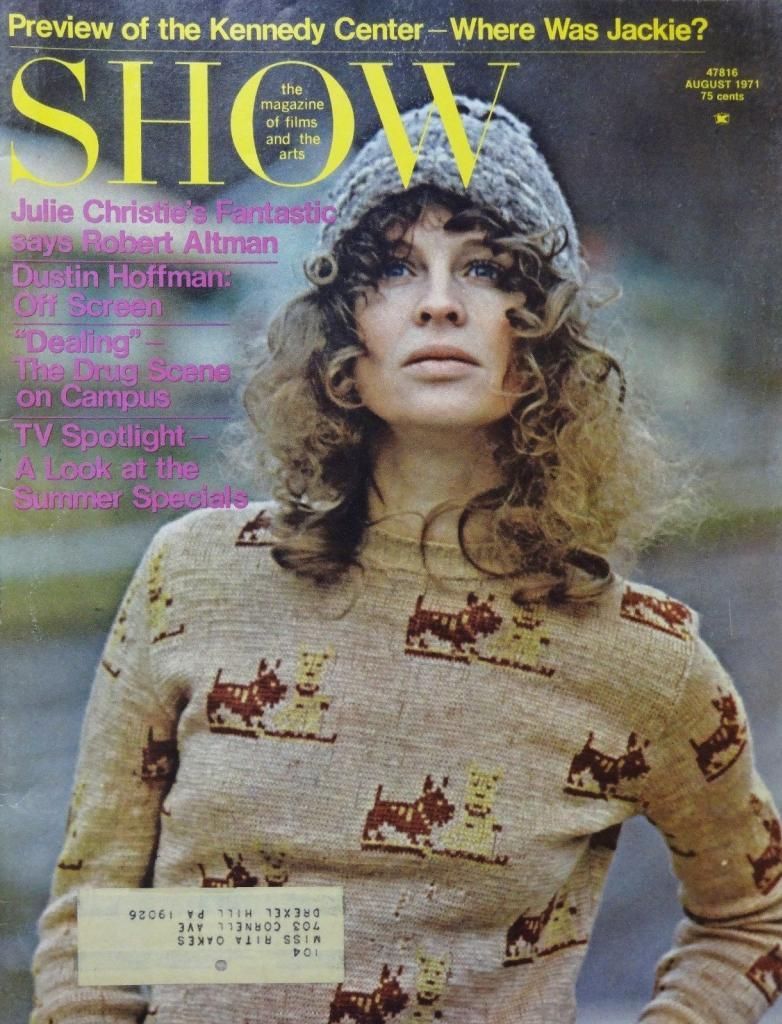 SHOW (60s-70s) magazine side cover August 1971