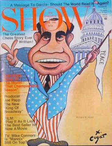 SHOW (60s-70s) magazine side cover November 1972