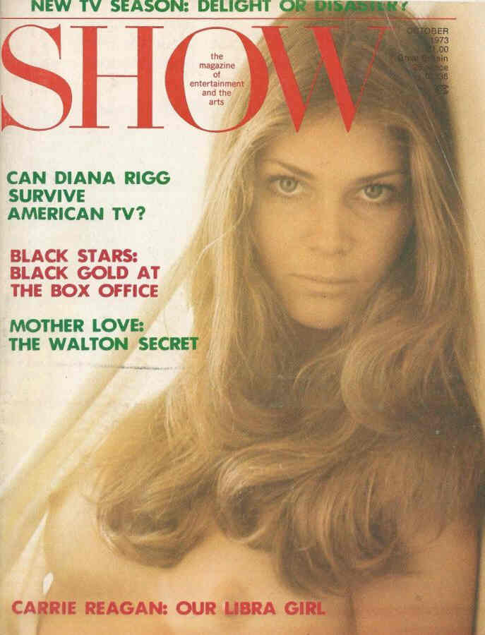 SHOW (60s-70s) magazine side cover October 1973