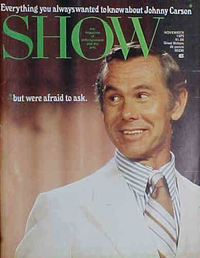 SHOW (60s-70s) magazine side cover November 1973