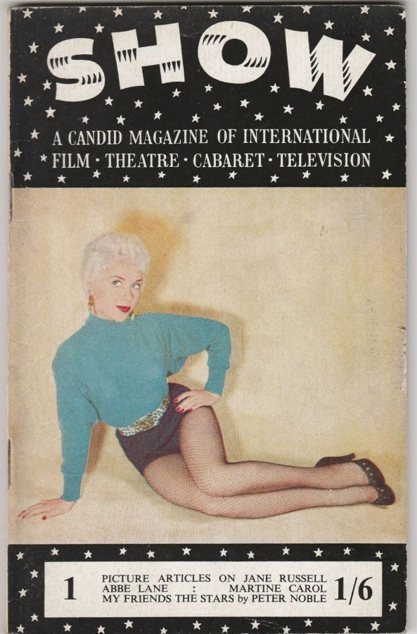 SHOW (UK) magazine side cover Issue 1  1955