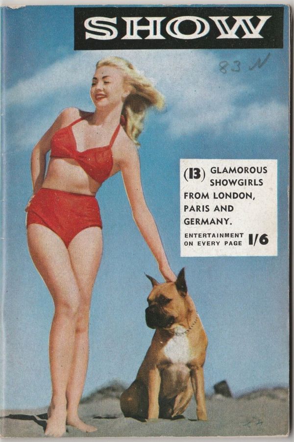 SHOW (UK) magazine side cover Issue 13  1956