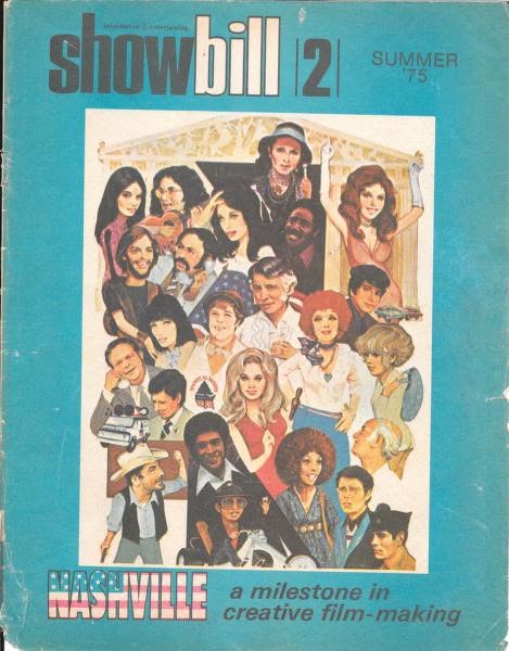 SHOWBILL magazine side cover Issue 2 Summer 1975