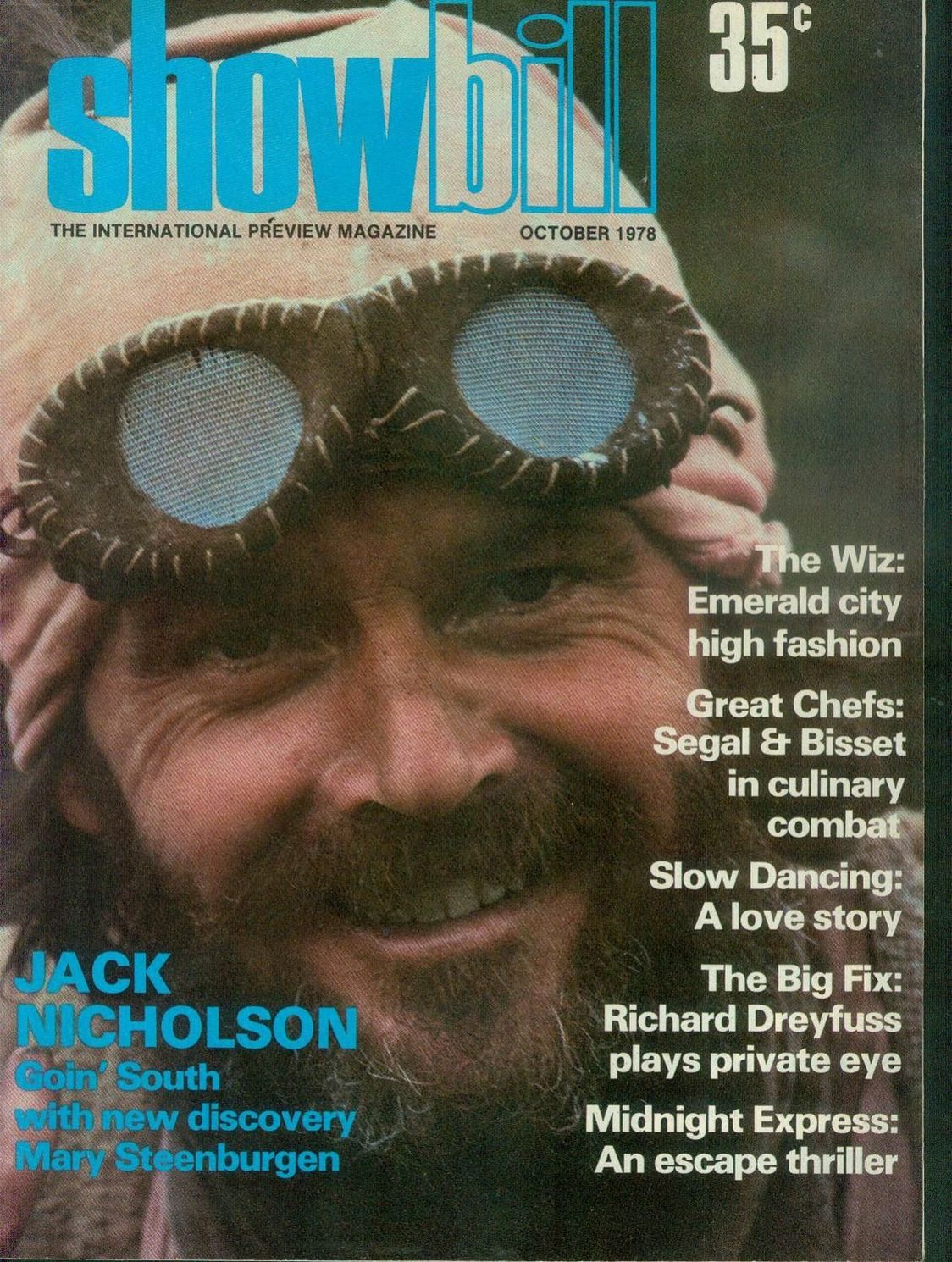 SHOWBILL magazine side cover  October 1978
