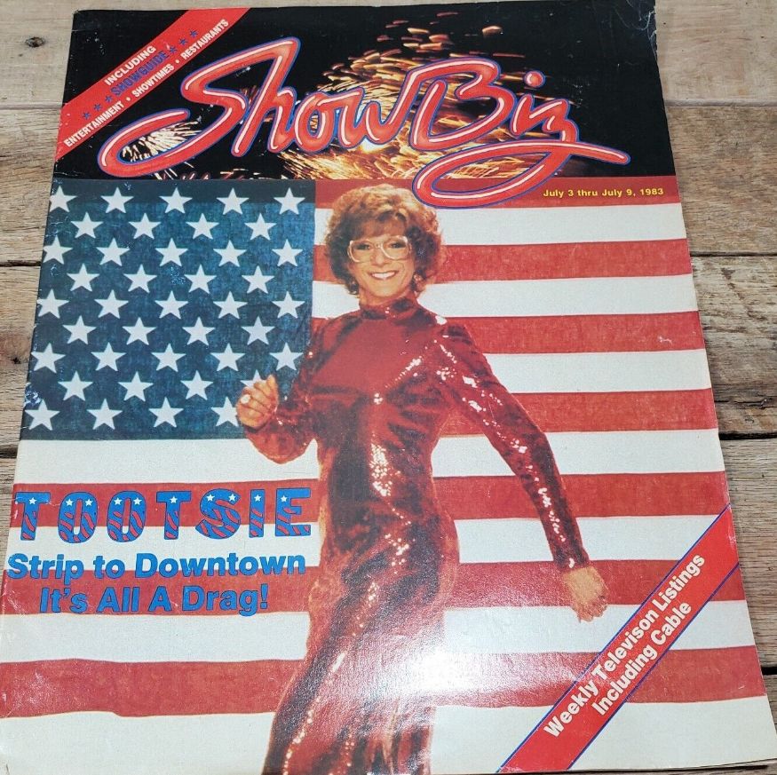 SHOWBIZ magazine side cover 3 July 1983