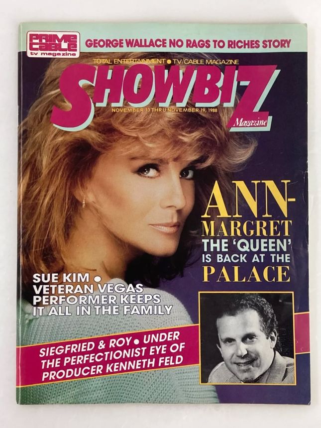 SHOWBIZ magazine side cover 13 November 1988