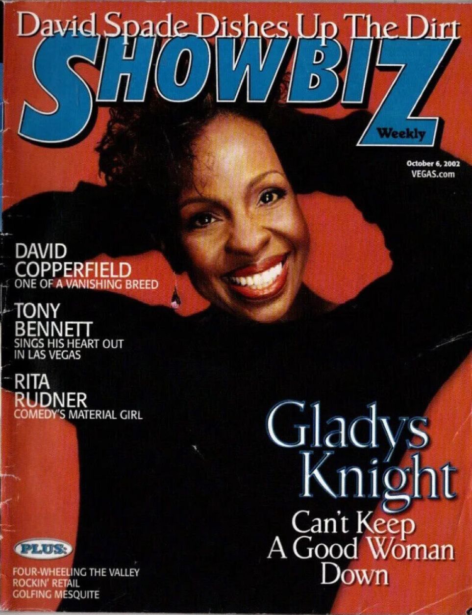 SHOWBIZ magazine side cover 6 October 2002