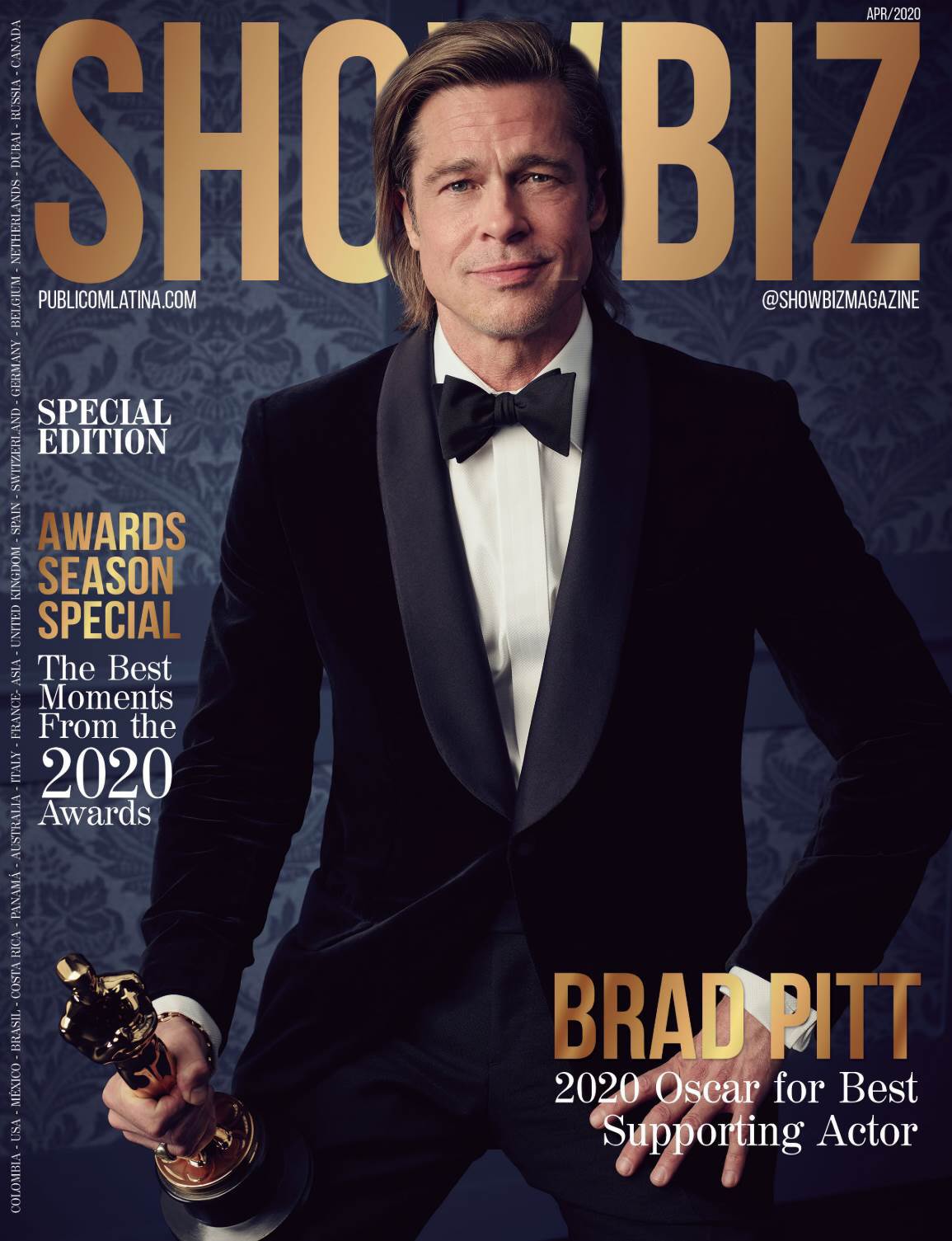 SHOWBIZ (PLPG) magazine side cover  April 2020