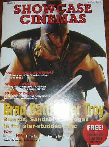 SHOWCASE CINEMAS magazine side cover April/May 2004