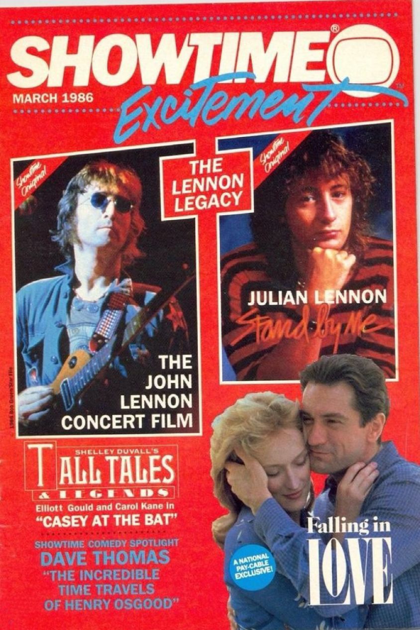 SHOWTIME EXCITEMENT magazine side cover  March 1986