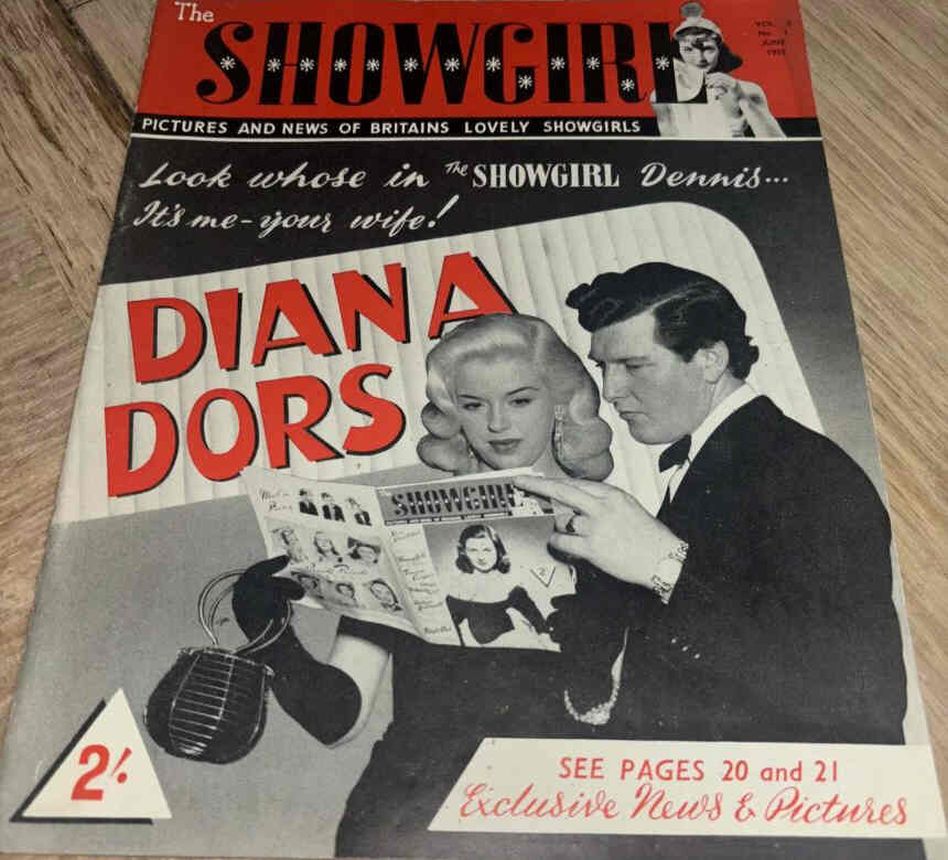 SHOWGIRL|THE magazine side cover  June 1955