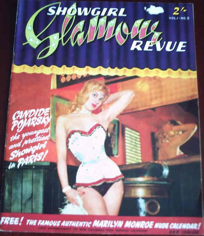 SHOWGIRL GLAMOUR REVUE magazine side cover Issue 3   1955