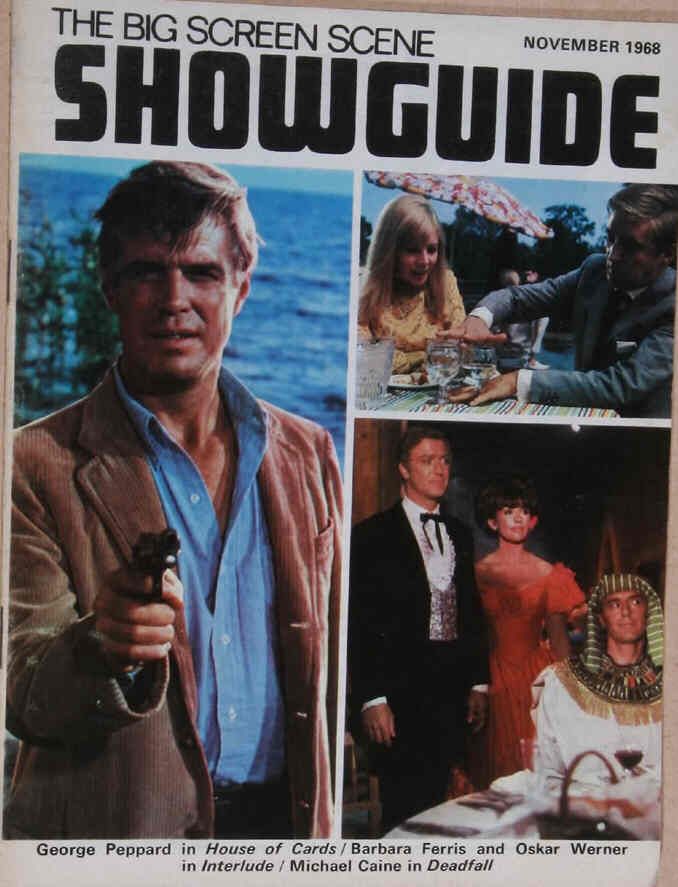 SHOWGUIDE magazine side cover November 1968
