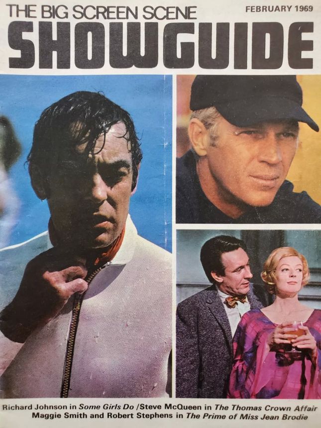 SHOWGUIDE magazine side cover February 1969